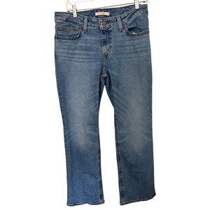 Levis Womens Superlow Boot Jeans W31 L30 Blue Denim 31X30